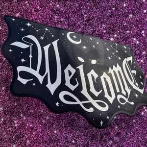 Killstar Goth Bat Shaped Doormat